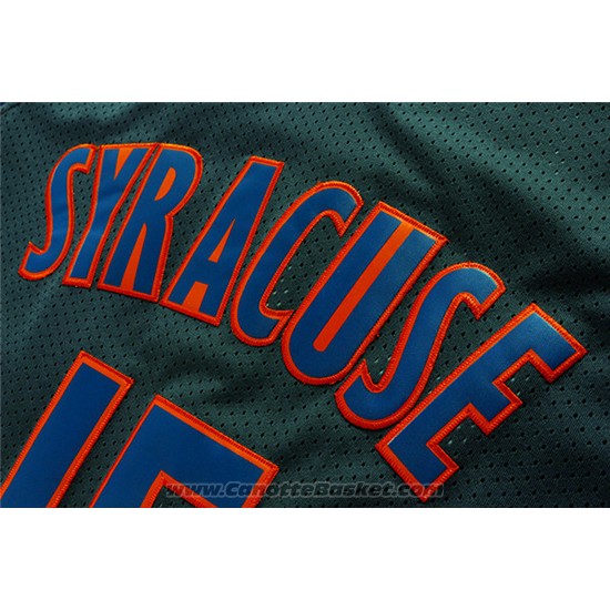 Maglia NCAA Syracuse Orange Carmelo Anthony #15 Retro Nero